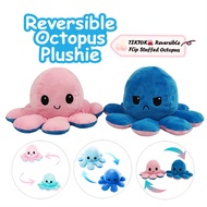 Flip Octopus Doll Viral Reversible Octopus Plush Reversible Bipolar Plushie Stuffed|Mainan Batung So