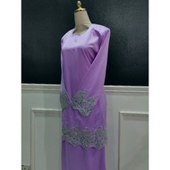 Baju Kurung Moden Lace Purple Lavender Lilac XS S M L XL XXL XXXL