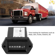 GESH1VX65 Engine Hour Meter, 12-36V Timer Hour Meter Timer, Universal DC Mechanical Hour Meter Car