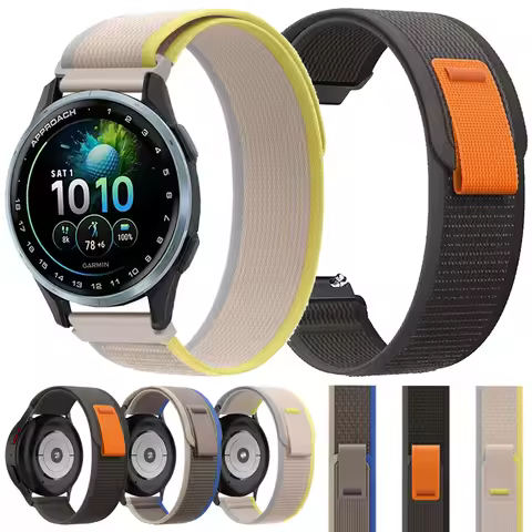 For Garmin Approach J1/Forerunner 570 265 255 165 645 Woven Bands Venu 4 3 2 Vivoactive 5 6 Amazfit 