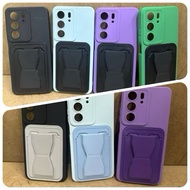 1198 Oppo Realme C11 GT6 GT7 Pro GT 7T Note 50 60 60X 70 Cover Soft Silicone + Card Pocket Bracket C