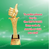 CRT141022 - Crystal Trophy - Crystal Resin Award