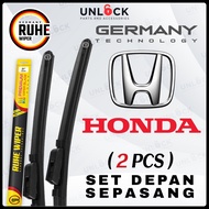 [1 PASANG] Honda Accord City Civic FD FB FE FC BRV HRV CRV Jazz  Stream Ruhe Germany AAA Rubber Prem