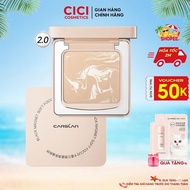 Carslan 2.0 Pressed Powder Controls Excess Oil Quickly Absorbs Excess Oil 12H Locks Foundation for D