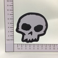 B96 Uneven Skull Sticker