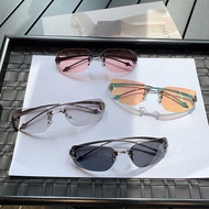 New Style Frameless Star Sunglasses Female Retro Millennium Style Hot Girl YK2 Fashion Square Sunsha