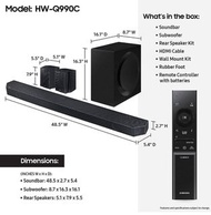 Samsung HW-Q990C 11.1.4ch Soundbar Bar