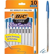 BIC Japan BIC Cristal Extra Smooth Ballpoint Pen 10 Count