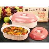 2PC + COVERS MICROWAVE SAFE TUFF WARE SERVING AND KEEPING SET SE 14039