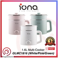 Iona 1.6L Multi-Cooker Multi-Function with Steamer Rack - GLMC1816 (Green / White / Pink) - 1 Year Warranty / Steamboat