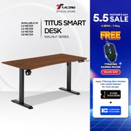 TTRacing Titus Walnut Oak Edition Ergonomic Standing Desk Height Adjustable Computer PC Gaming Desk