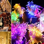 100 LED 10M Fairy DIY Colorful Twinkle String Light Lamp Change Modes Christmas New Year Hari Raya Deepavali