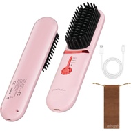Wireless hair straightening comb-Portable Travel Hair Comb-30Heats up in seconds-Portable Travel Str