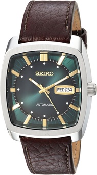 Seiko Mens Recraft Series Automatic Leather Casual Watch (Model: SNKP27)
