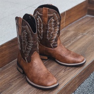 881 Cowboy boots Western Cowboy boots Fashion Embroidered Knight boots V-mouth boots Foreign Trade L
