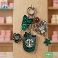 Aesthetic Coffee-Themed Beaded Keychain & Bag Charm Keychain / Phone Charm Collection