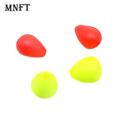 30Pcs Yellow/Red Float Tail Eye-catching Beans Sensitive Visible Beans Fishing Signal Sender Fishing