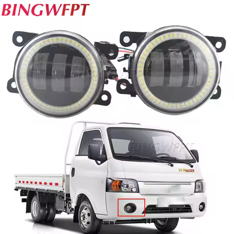 2X LED PTF Car Fog Lamp Assembly For JAC N35 Kangling X5 X6 X330 X200 2019 20202 2021 2022 Angel Eye