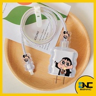 Boy Cosplay Wave Pattern Charger Case Suitable for iPhone Charger