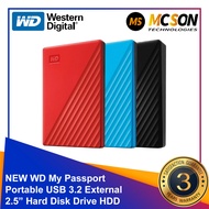 Western Digital My Passport Portable USB 3.2 External 2.5” Hard Disk Drive HDD (1TB/2TB)