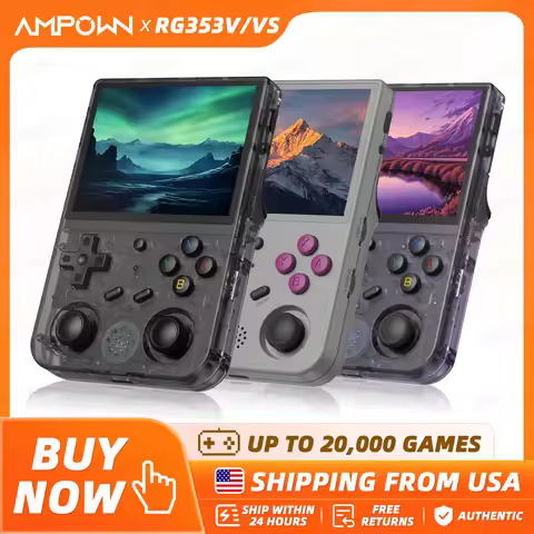 ANBERNIC RG353V RG353VS Handheld Game Console 3.5'' IPS Screen HDMI Output Android Linux OS Supports