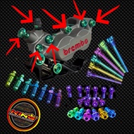 Brembo 4 piston caliper bolts Brembo caliper tojosan Brembo air nipple Brembo brake hose nipple gr5T