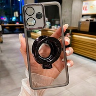 เคสสำหรับ Redmi 13 Note 13R 13C 4G 5G 2024ใสพร้อมแหวนกากเพชรฝาแม่เหล็กยึดโทรศัพท์สำหรับ Redmi13 Redm
