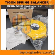 TIGON Spring Balancer TW3 Capacity 1kg to 3kg Stroke 1.3m Tigon TW3