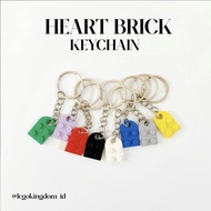 GANTUNGAN Lego Brick Heart Keychain / Heart Brick Keychain Couple Friendship