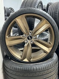 20吋Audi RS5大寶劍輪轂帶胎一套原廠古銅色輪轂數據：20 9J ，5x112孔距輪胎數據：275 30R20，馬牌高性能輪胎