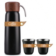 1pc 500ml Water Bottle Vacuum Insulated Stainless Steel Travel Mug, 80ml Tea Espresso Coffee Cups,St