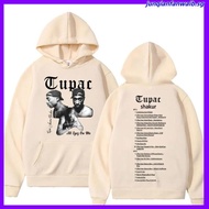 Rapper Tupac 2Pac Print Hop Hoodie Male Vintage Sweatshirt