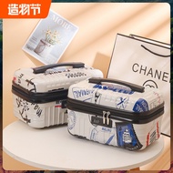 Luggage Female Small Lightweight 47cm Suitcase Cosmetic Luggage Suitcase Mini Small Leather Luggage 