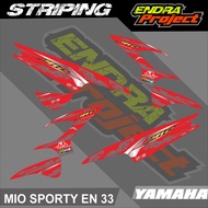 MIO SPORTY stickers, MIO SPORTY striping, YAMAHA motorbike stickers, RacingEN 33 variation stickers