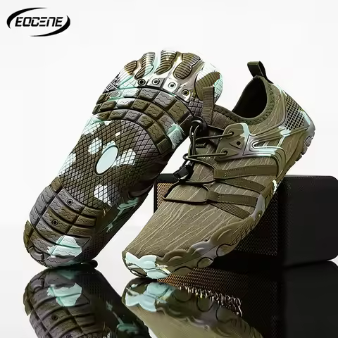 EOCENE Men Women Quick-Dry Water Shoes with Drain Holes Non-Slip Rubber Sole Breathable Mesh Lightwe