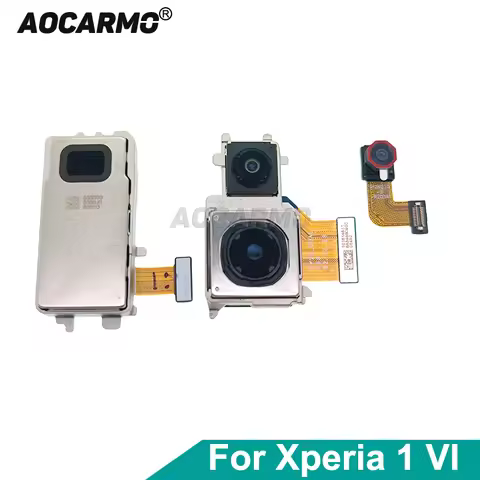 Aocarmo For Sony Xperia 1 VI X1vi XQ-EC72 EC54 Front Facing Ultra Wide Telephoto Zoom Back Main Came