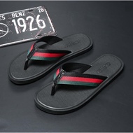 ~men's slippers flip flops beach holiday fashionflip-flops in the summer new male han edition tide pinches outer wear fashionable joker soft bottom leisure man leather slippers