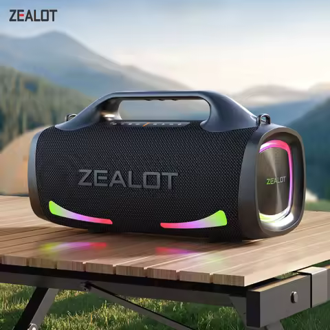 Zealot-s79 100W Big Power Portable Bluetooth Speaker with Bluetooth 5.3 Portable Handle, 12-Hour Pla