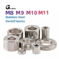 M8 M9 M10 M11 Stainless Steel Spacers Standoff Unthreaded Round Bushing Sleeve Washe