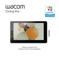 Wacom Cintiq Pro 32 (DTH-3220) แท็บเล็ตปากกาพร้อมหน้าจอและระบบสัมผัสสำหรับวาดภาพกราฟฟิก