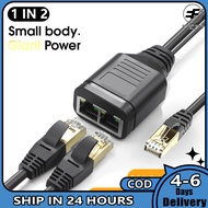 RJ45 Ethernet Splitter 100mbps 1 Male To 2 Female Socket Network Extension Connector Switch With USB Power Cable