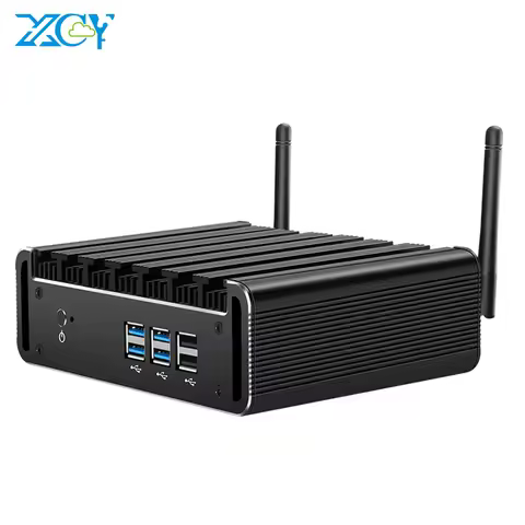 XCY X31Y Fanless Mini PC Intel Core Processor i7 5500U i5 5200U i3 5005U WiFi Gigabit Ethernet Windo