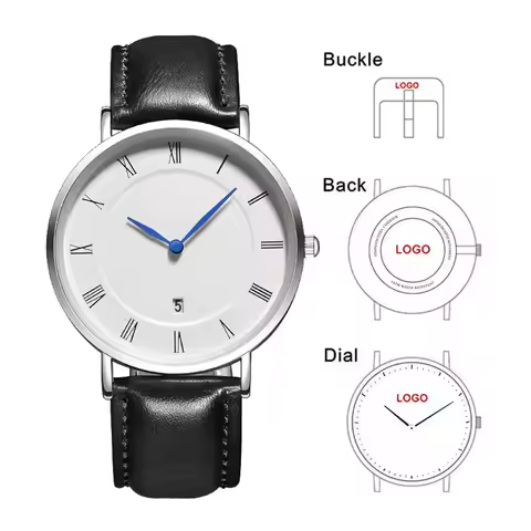 B-8210A Simple Men Watches With Date Branding Custom Watch Ladies Design Your Own Brand Watch Roman 