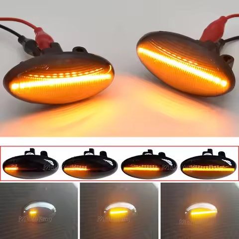 LED Light Side Marker Dynamic Fender Turn Signal For Peugeot Citroen C1 C2 C3 C5 C6 107 206 307 407 