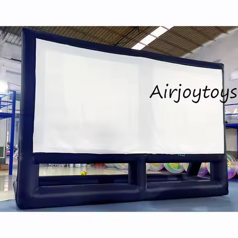 16:9 Outdoor Inflatable Movie Screen Large 30ft Professional Inflatable Cinema Projector Screens for