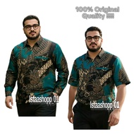 KEMEJA Men's Batik Shirt Jumbo Big Size Size 6XL-10XL istashopp Work Shirt | Office Shirt
