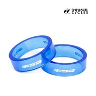 FSA Polycarbonate Headset Spacer 10mm Blue 10 Pieces