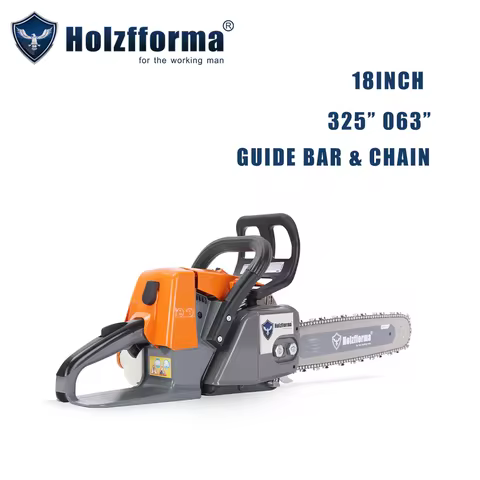 Holzfforma 50.2cc G260 Gas Chain Saw With 18Inch 325" 063" 74DL Guide Bar and Chain can fit ST MS260