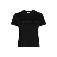 Moncler Regular Sleeve T Shirt Womens Black