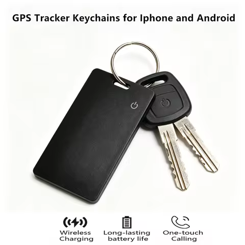 GPS Locator Card Wireless Charging Tracking Location Wallet Tracker Card Waterproof Work with Apple 